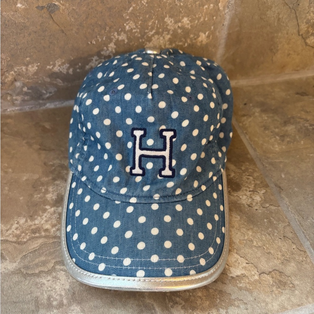 Tommy Hilfiger Brand Blue Polka Dot Kids Cap